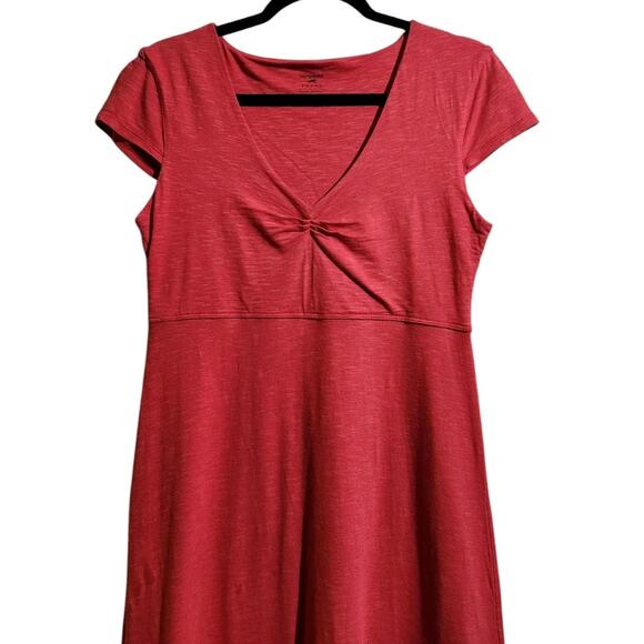 Toad & Co Rosemarie Dress Womens Small V-neck Organic outdoor Camping Cap Sleeve - Picture 9 of 11